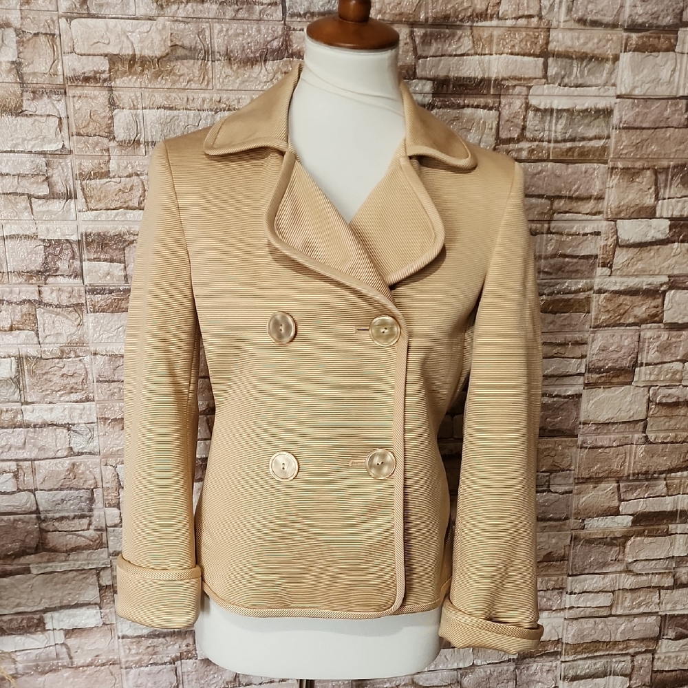 Talbots Elegant Tan Jacket Brand New